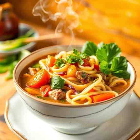 Hearty Veg Thukpa - Easy Noodle Soup Recipe
